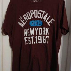 Aeropostale Men's Maroon New York Tee 18 X 29
